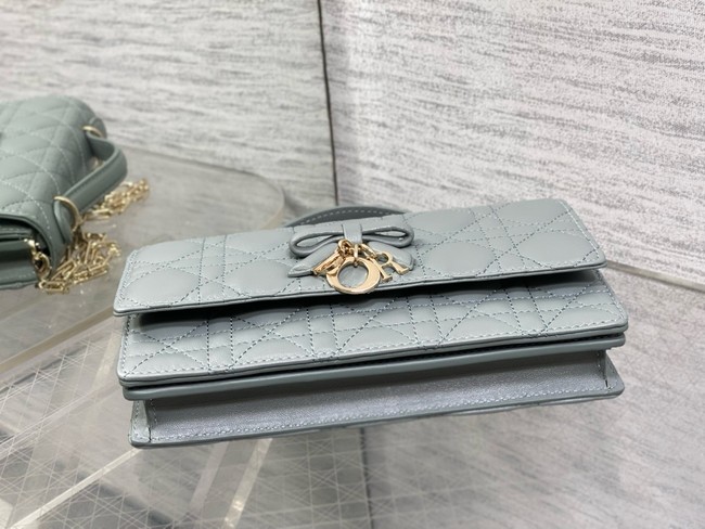 My Dior Mini Bag Cannage Lambskin S0984PU gray
