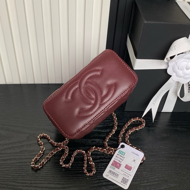 Chanel Long Vanity with chain AP4842 red
