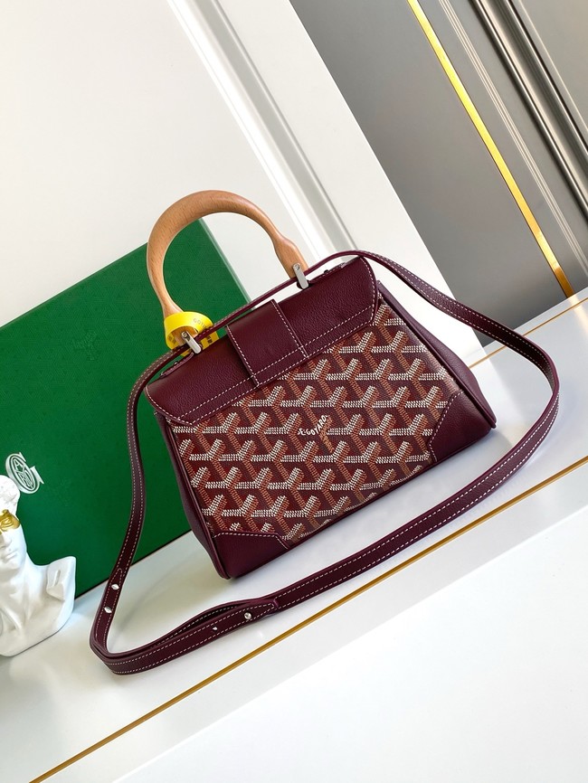 Goyard Saigon Soft Mini Bag 7CL07P wine red
