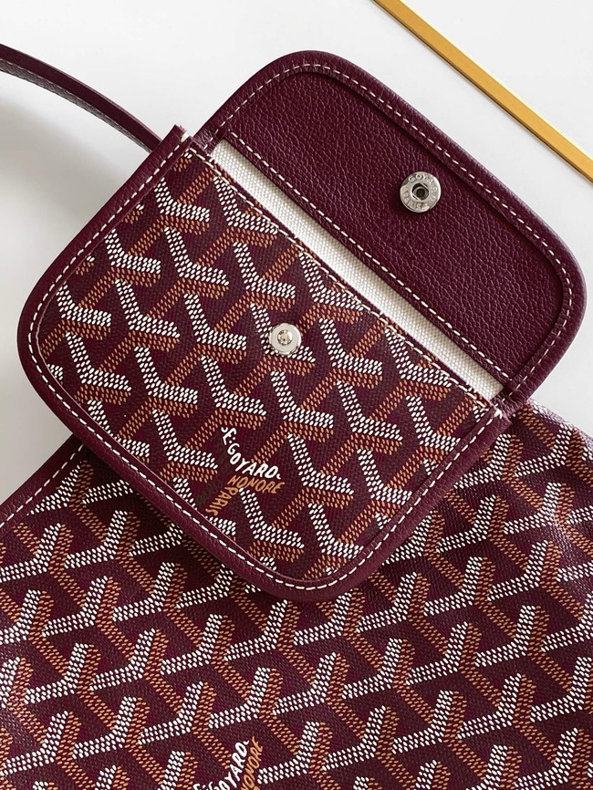 Goyard mini hobo 1CL03P wine red