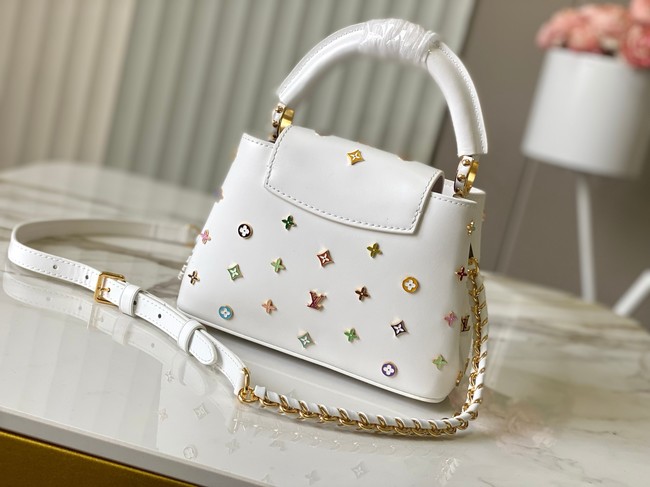 Louis Vuitton LV x TM Capucines Mini M27637 WHITE