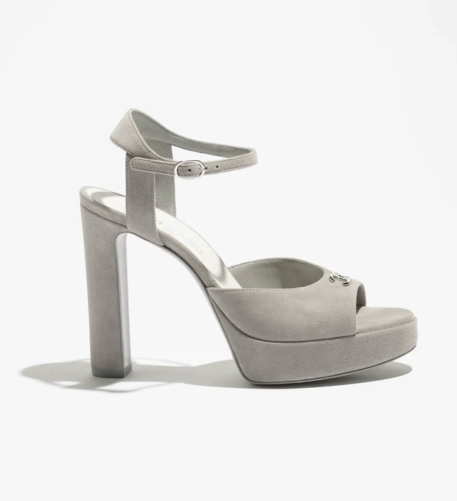Chanel Sandals Laminated Lambskin 11CM 66966-1