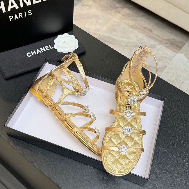 Chanel Sandals Laminated Lambskin 66964-1