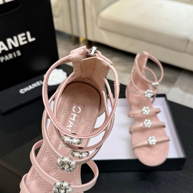 Chanel Sandals Laminated Lambskin 66964-5