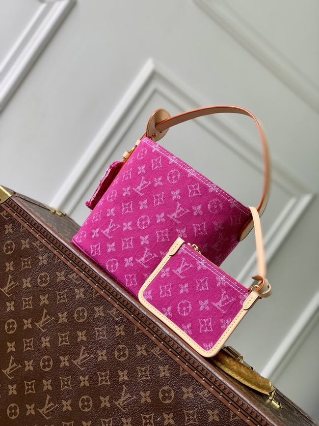 Louis Vuitton NEW All In BB M27626 Fuchsia Denim