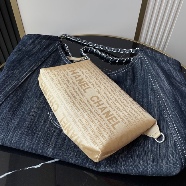 CHANEL Large Shopping Bag AS2138 blue