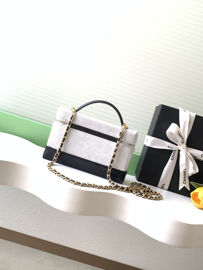 CHANEL Vanity with Chain AP5186 black&gray