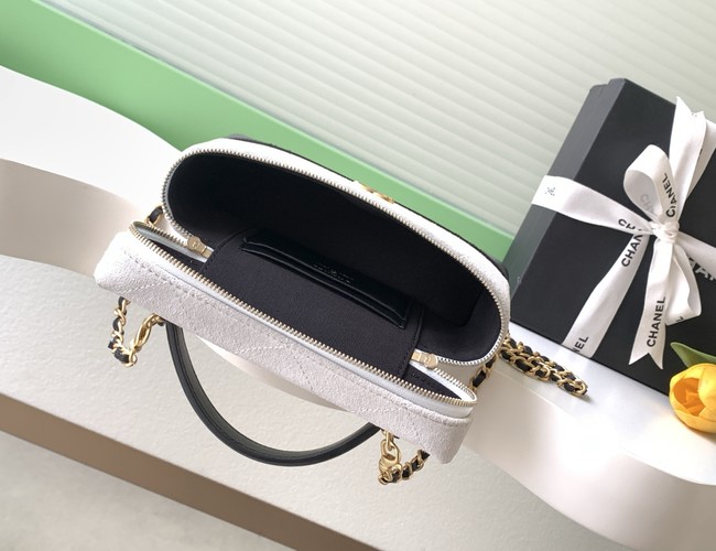 CHANEL Vanity with Chain AP5186 black&gray