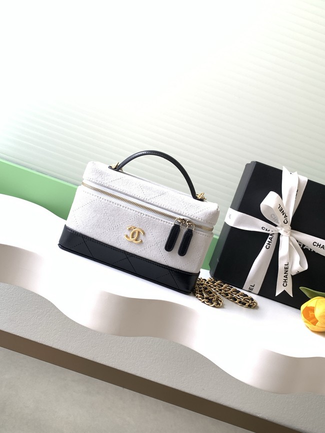 CHANEL Vanity with Chain AP5186 black&gray