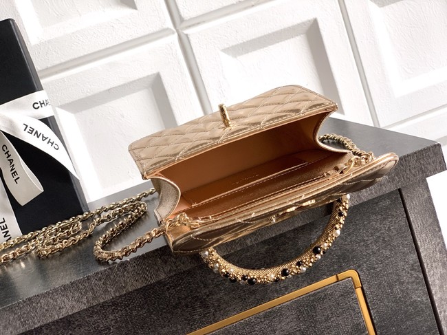 Chanel Clutch With Chain AP4975 Light Golden