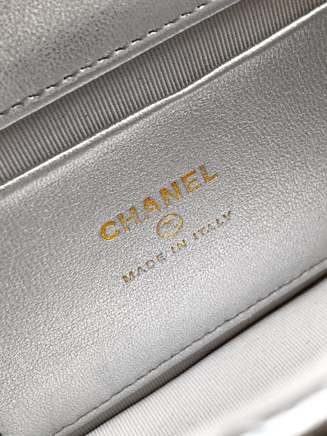 Chanel Clutch With Chain AP4975 silver