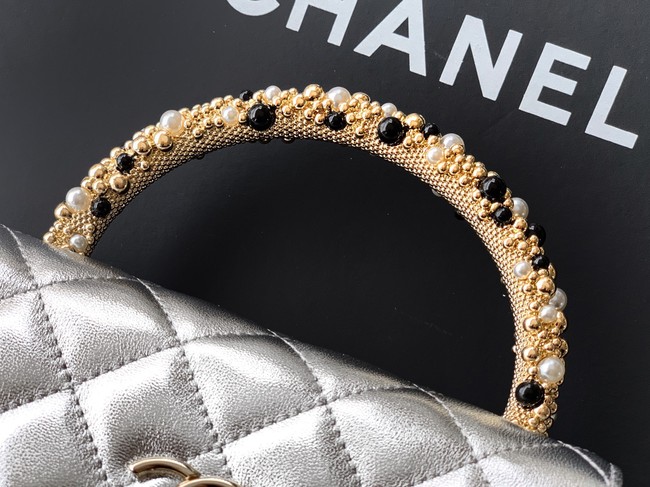 Chanel Clutch With Chain AP4975 silver