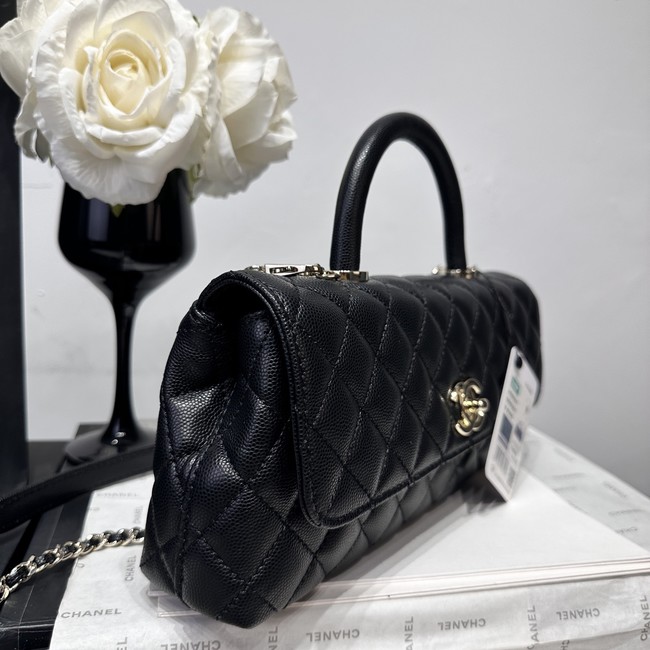 Chanel Maxi Flap Bag With Top Handle AS6091 black