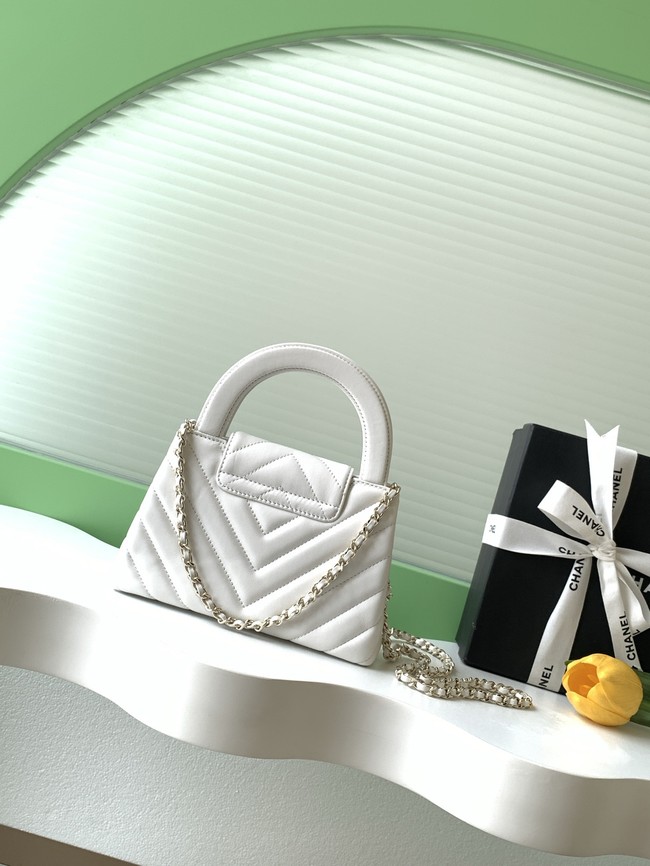 Chanel Mini Shopping Bag AS4416 white