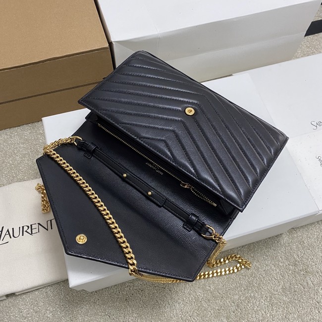 SAINT LAURENT WOC Classic Monogramme Flap Bag 360452 black