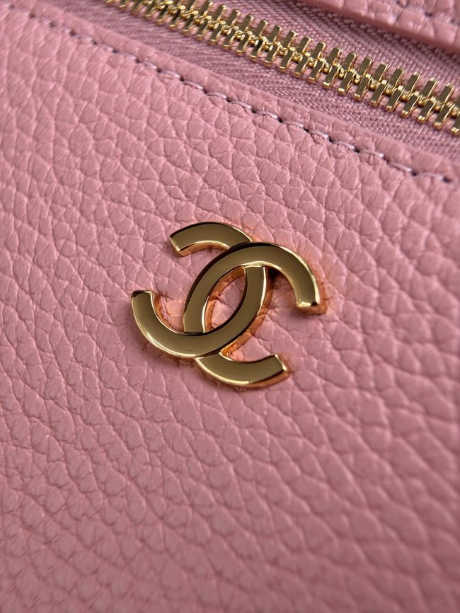 Chanel Large Vanity with chain AS6473 pink Chanel Large Vanity with chain AS6473 pink