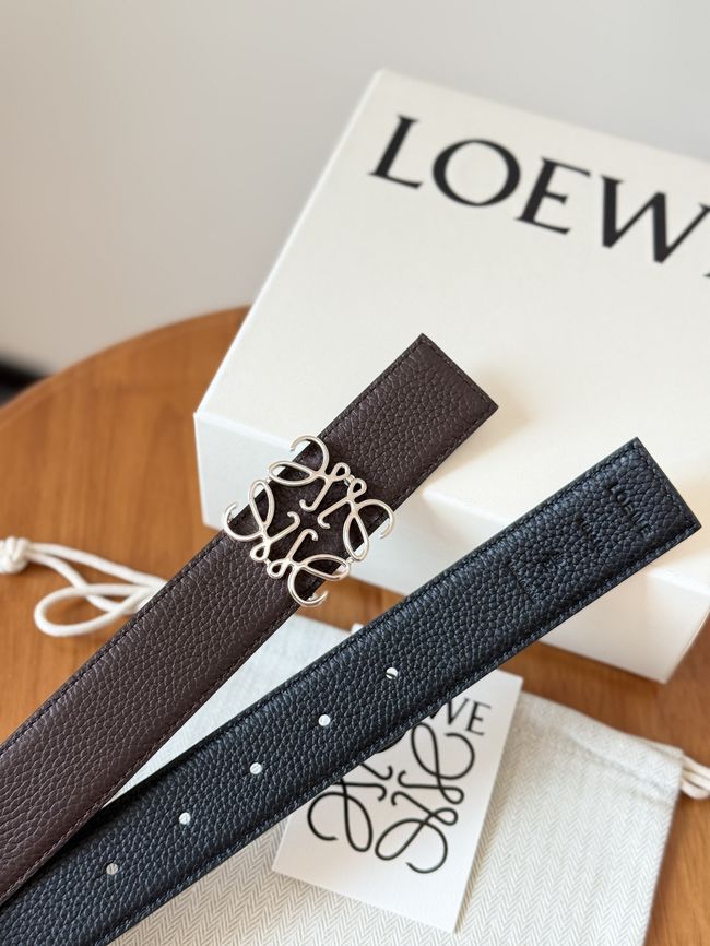 Loewe Cowhide Double-Sided Anagram Belt 35MM 26X03-2