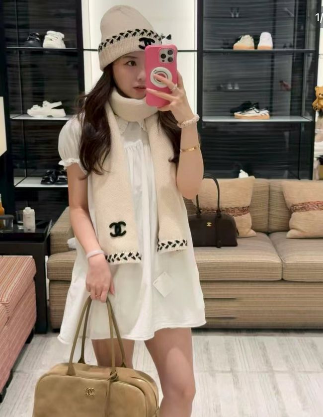 Chanel Cashmere Scarf&Hat AAC073-2 Chanel Cashmere Scarf&Hat AAC073-2