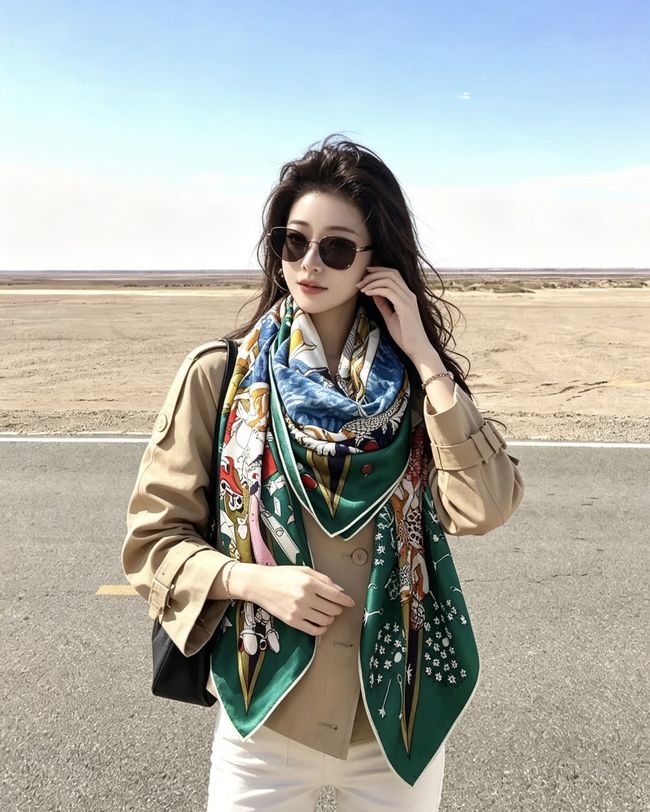 Hermes cashmere Shawl H36123-5