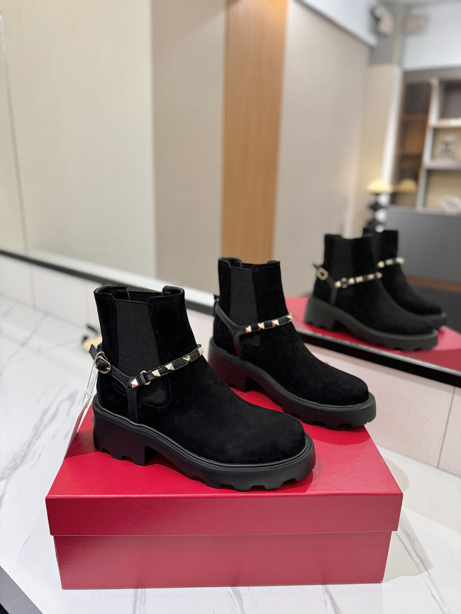 Valentino LOGO cowhide ankle boots S0MT5-4 Valentino LOGO cowhide ankle boots S0MT5-4