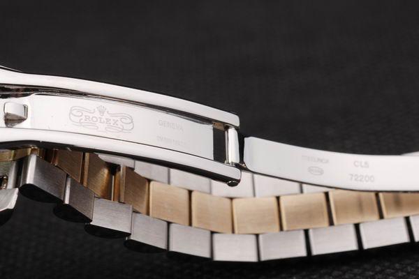 Rolex Datejust Mechanism Golden&White Cutwork Watch-RD2374 Rolex Datejust Mechanism Golden&White Cutwork Watch-RD2374