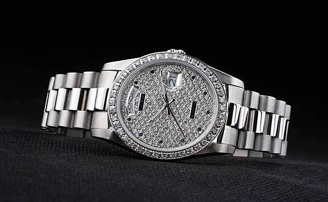 Rolex Day-Date Diamond Cutwork 37mm Men Watch-RD3841 Rolex Day-Date Diamond Cutwork 37mm Men Watch-RD3841