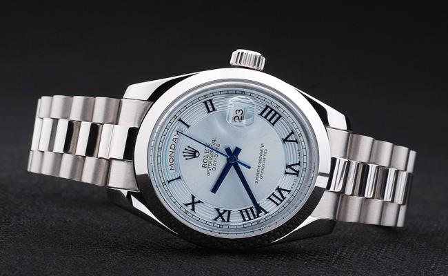 Rolex Day-Date White Stainless Steel Watch-RD2877 Rolex Day-Date White Stainless Steel Watch-RD2877