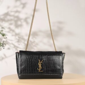 Saint LaurentBlack Medium Kate Reversible Shoulder Bag