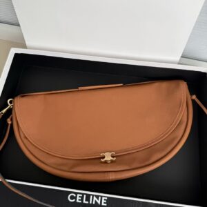 Celine SOFT TRIOMPHE HALFMOON Hand Bag