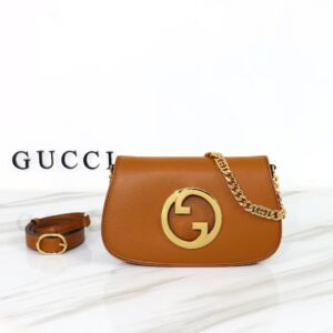 Gucci Brown Leather Blondie Shoulder Bag