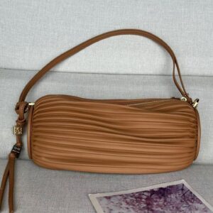 Loewe Pleated Nappa Leather Bracelet Bag
