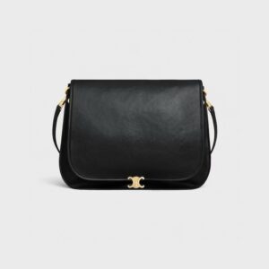 CELINE SOFT TRIOMPHE BESACE Lambskin Leather HandBag